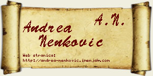 Andrea Nenković vizit kartica
